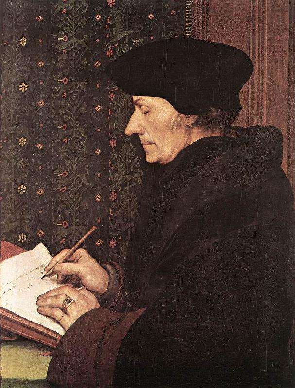 HOLBEIN, Hans the Younger Erasmus f China oil painting art
